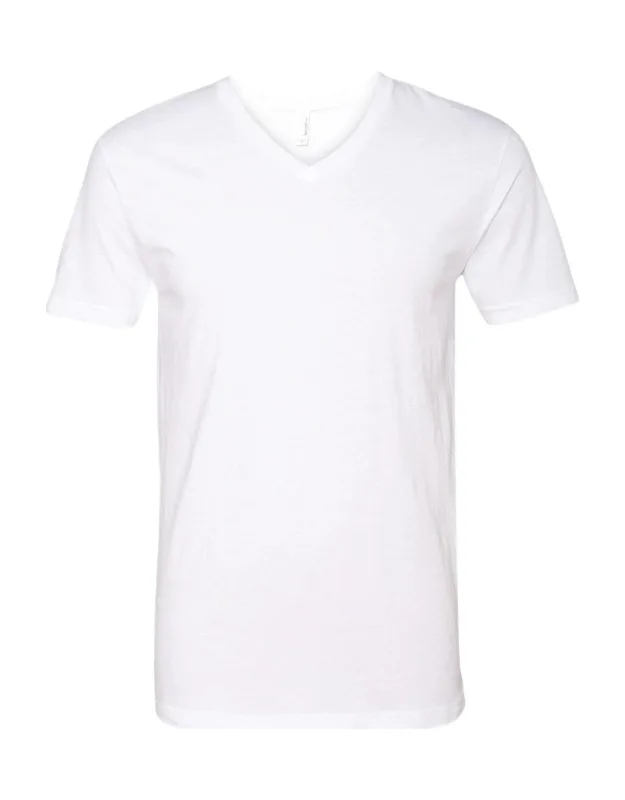 Next Level V-neck T-shirt With Set-in Cvc 1x1 Baby Rib Collar And Side Seams
