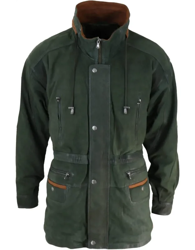 Suede Safari Hunting Duffle Coat