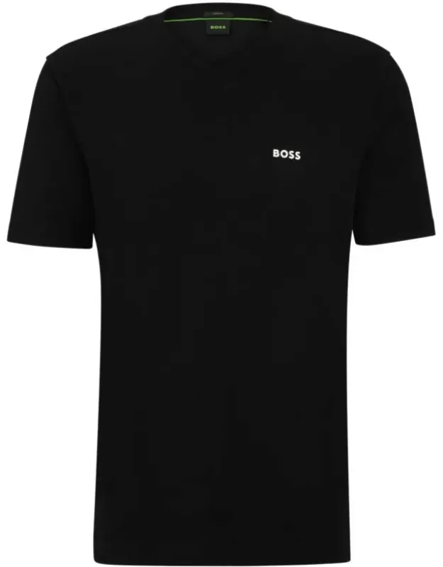 Stretch-cotton Regular-fit T-shirt With V-neck Design