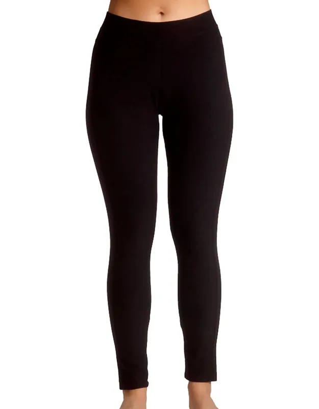 Mid Rise Leggings - Ankle Length, Hits At Hip