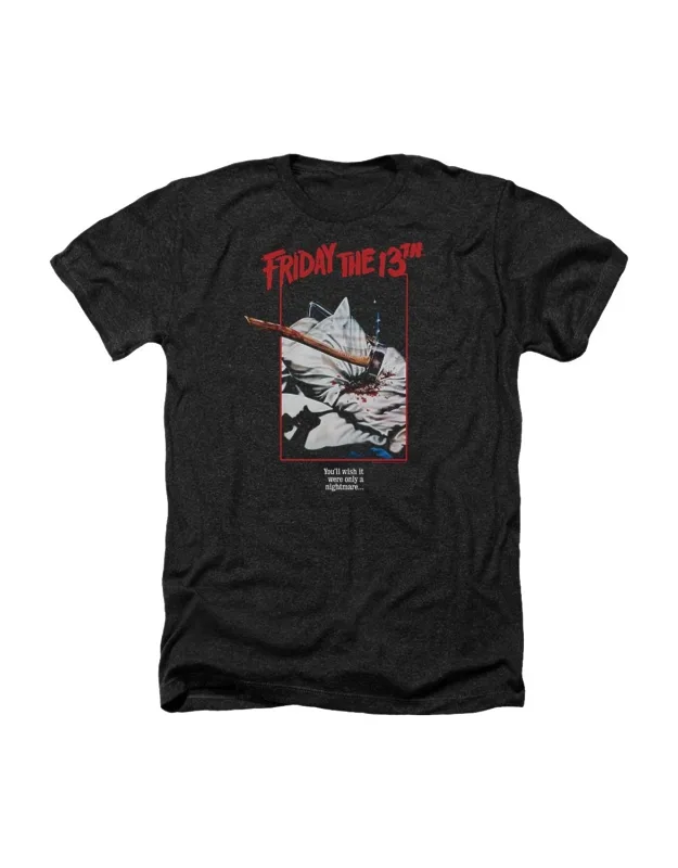 Friday The 13th Axe Poster T-shirt - Stylish For Everyday Wear, 50% Cotton And 50% Polyester