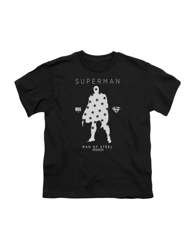 Superman Star Silhouette Short Sleeve Tee - Stylish For Everyday Wear, 100% Cotton