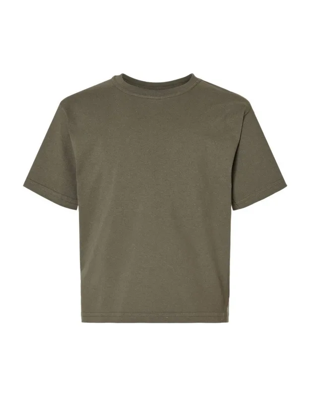 Youth Gold Soft Touch T-shirt 100% Preshrunk Cotton, Cover Seamed Neckline