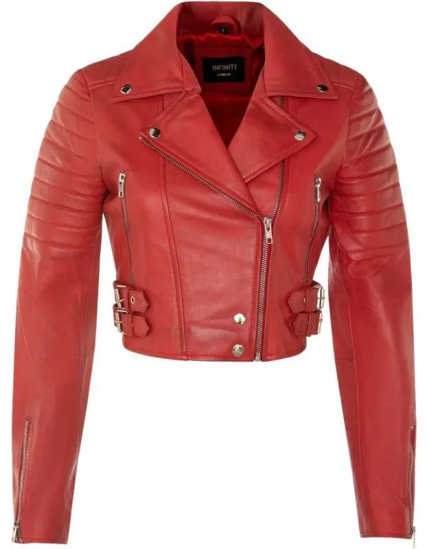 Cropped Biker Jacket