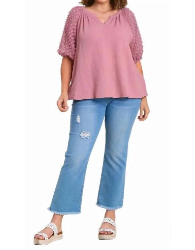 Floral Applique Detail Blouse