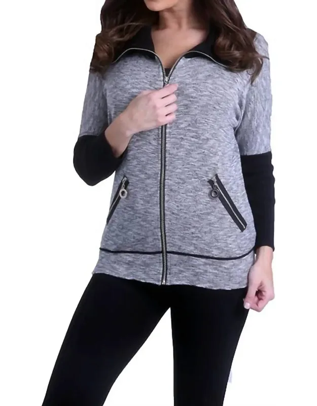 Zip Up Cardigan