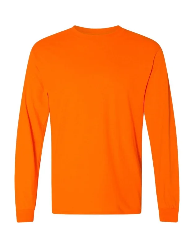 Gildan Dryblend Long Sleeve T-shirt With Moisture Management Properties And Classic Fit