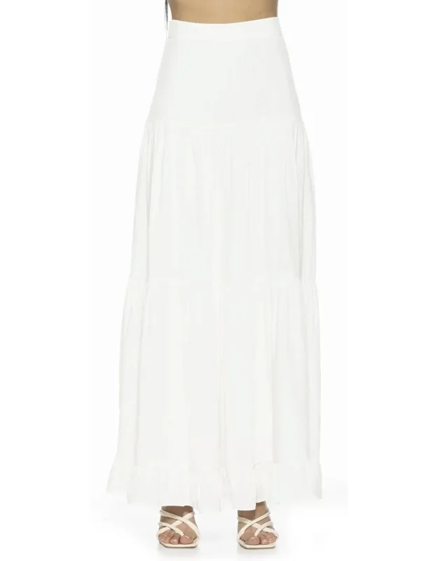 Halima Skirt With Ruffle Hem And Tiered Design