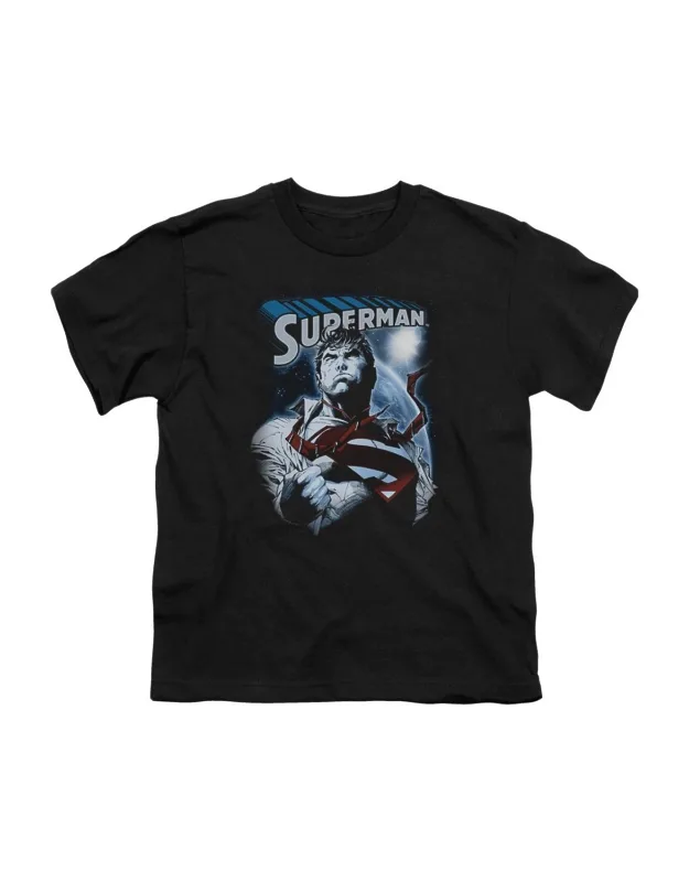 Superman Protect Earth Short Sleeve Tee - Stylish Everyday Wear, 100% Cotton