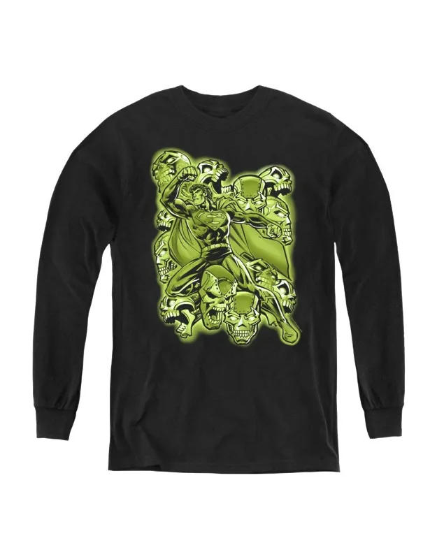 Superman Metallo Mayhem Long Sleeve Tee