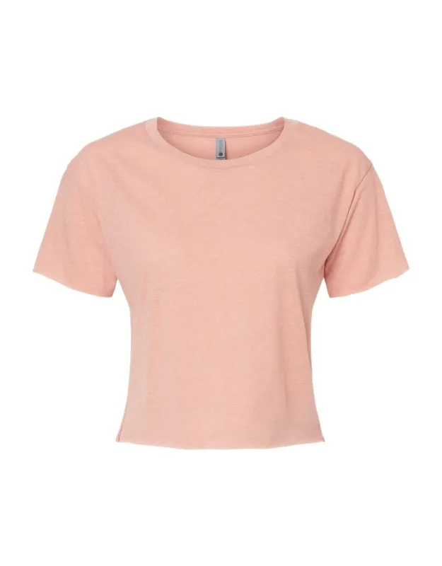 Next Level Festival Crop Top With Relaxed Fit And Raw Edge Design