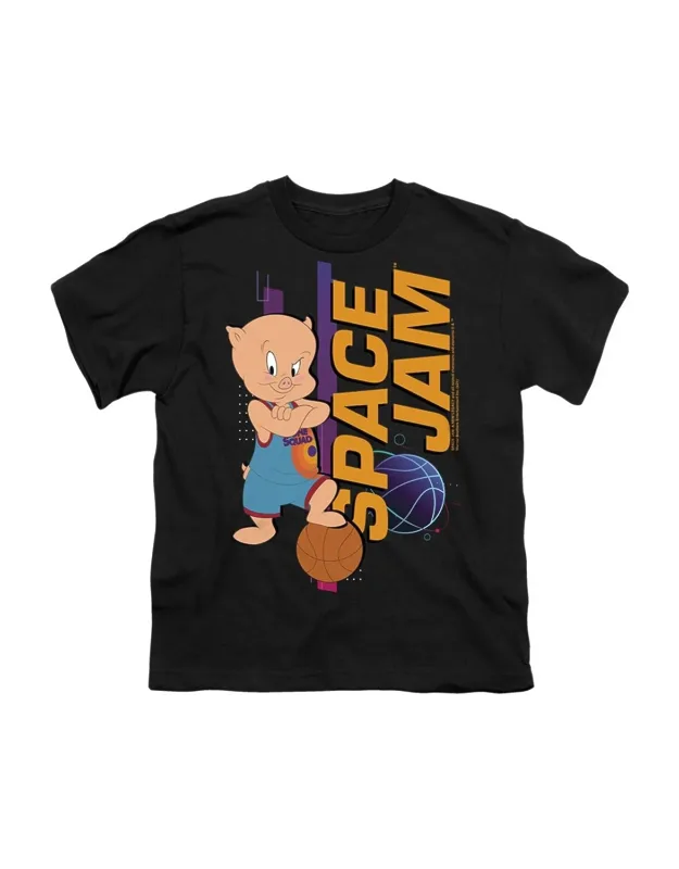 Space Jam 2 Porky Standing Short Sleeve Youth Tee - Stylish And Great For Everyday Wear