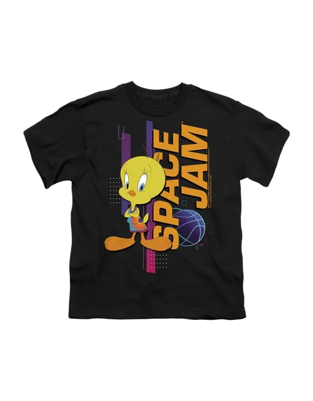 Space Jam 2 Tweety Standing Short Sleeve Tee - Stylish For Everyday Wear, 100% Cotton
