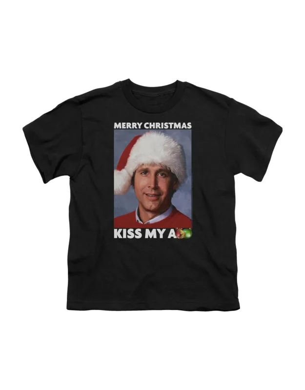 Christmas Vacation Merry Kiss Short Sleeve Tee - 100% Cotton, Guaranteed Authentic