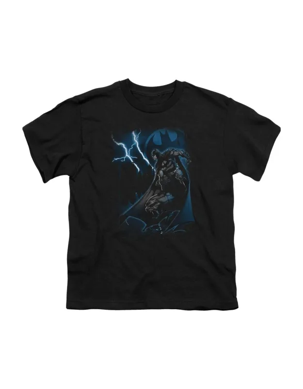 _batman Lightning Strikes Short Sleeve Tee / T-shirt - Stylish, Everyday Wear_