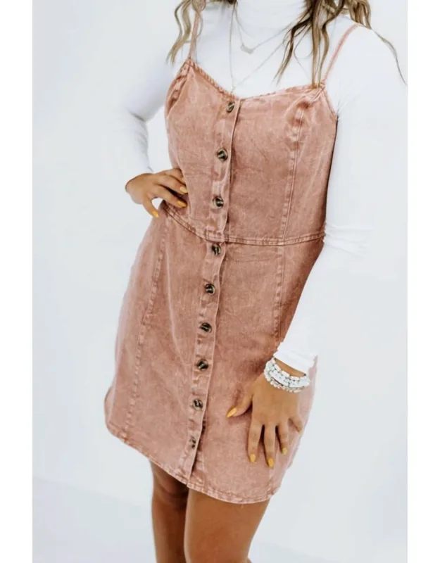 Button Down Mini Dress