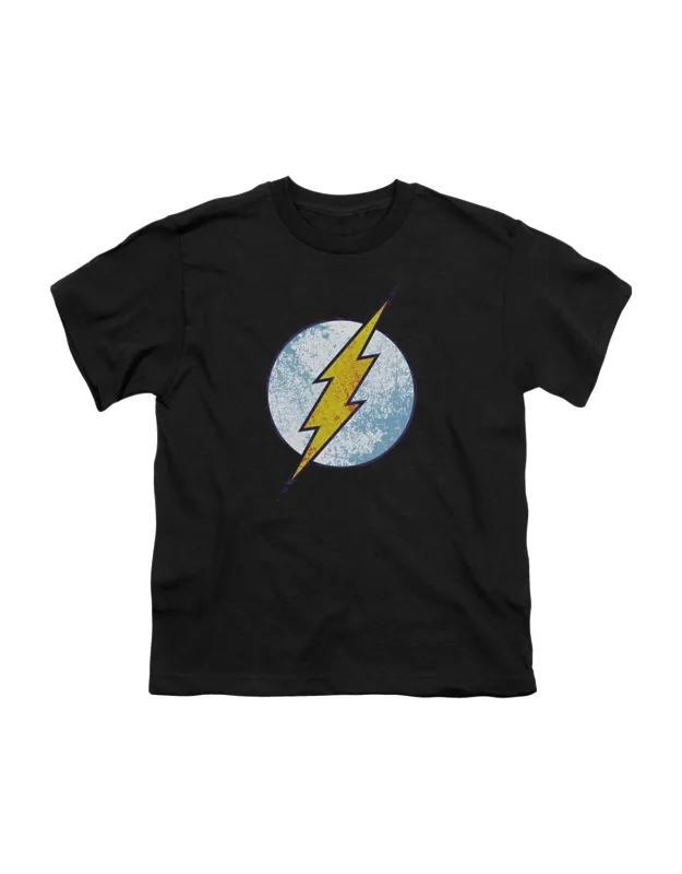 Dc Comics Flash Neon Distress Logo T-shirt