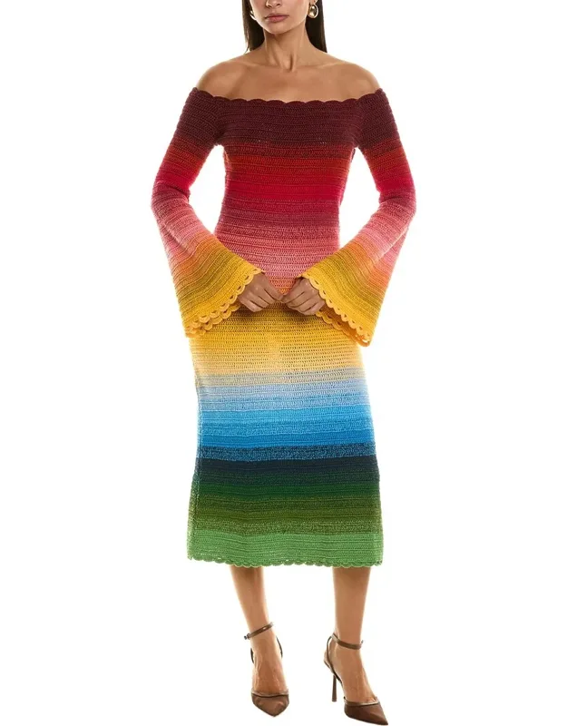 Rainbow Ombre Sweaterdress