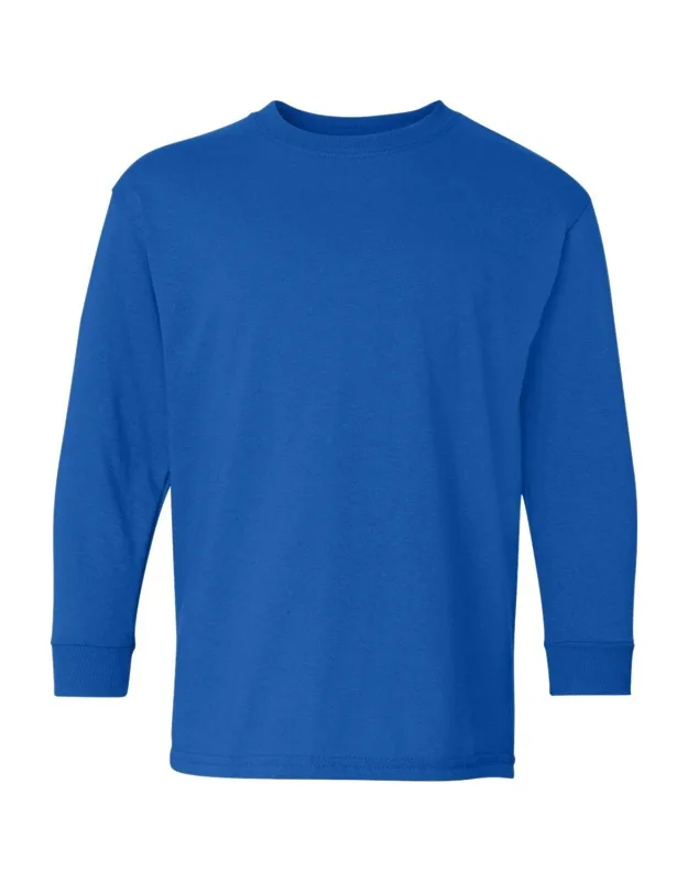 Gildan Heavy Cotton Long Sleeve T-shirt - Midweight Fabric, Classic Fit