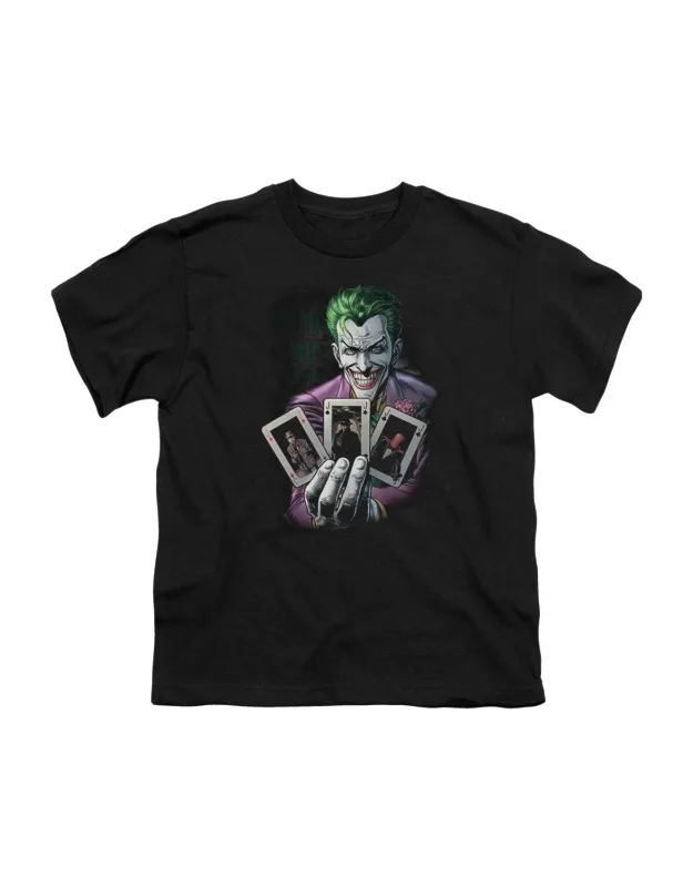_batman 3 Of A Kind Short Sleeve Youth Tee / T-shirt 100% Cotton_