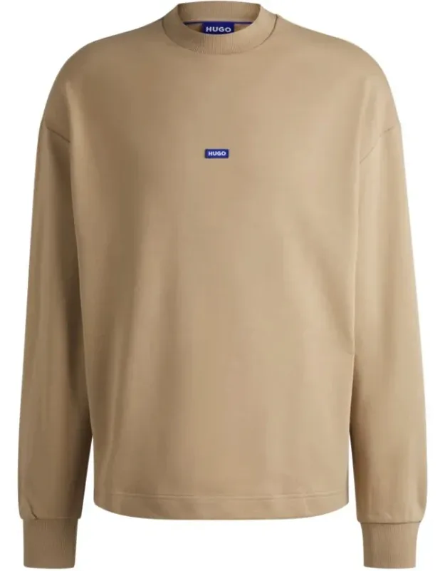 Cotton-terry Sweatshirt With Logo Label