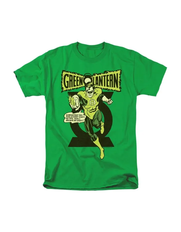 Green Lantern Retro Oath Short Sleeve Tee - 100% Cotton, Officially Licensed