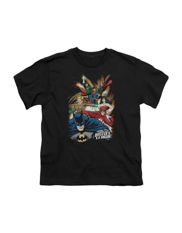 Justice League Of America Starburst Short Sleeve Tee - Stylish For Everyday Wear