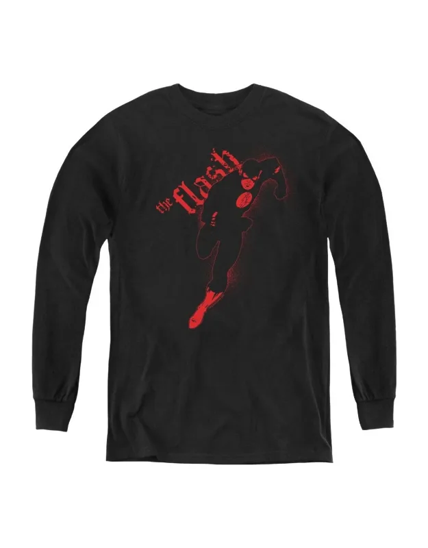 Justice League Of America Flash Darkness Long Sleeve Tee