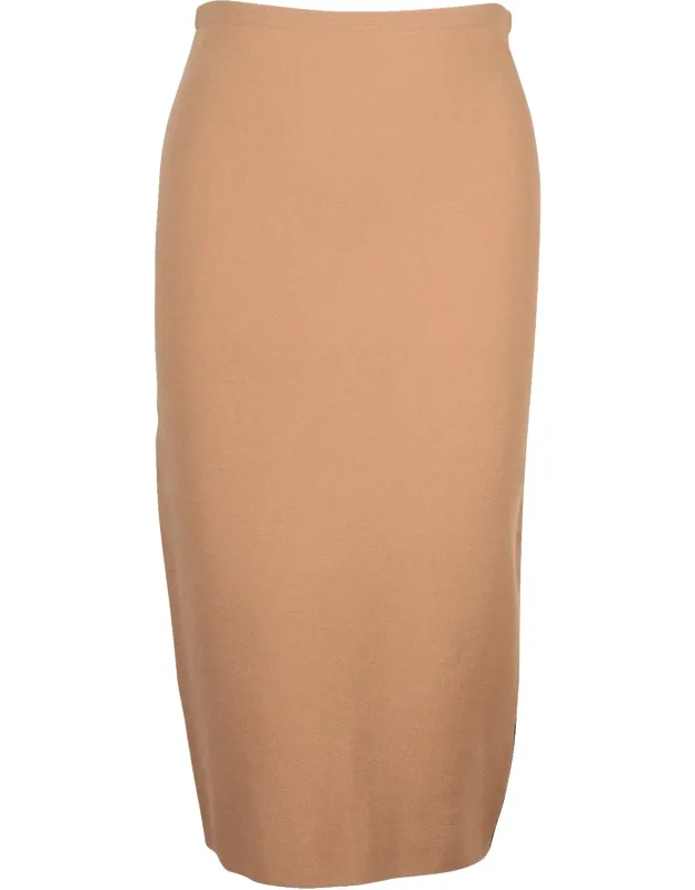Bi-colour Knit Pencil Skirt
