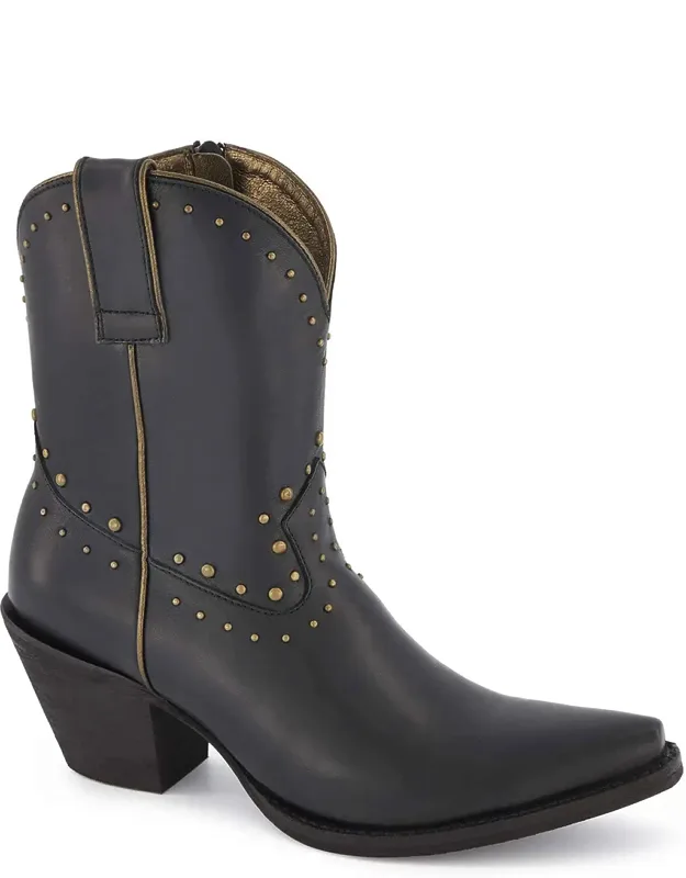 Premium Leather Western Short Boots With Cushioned Insole And Ultra Comfort Outsole