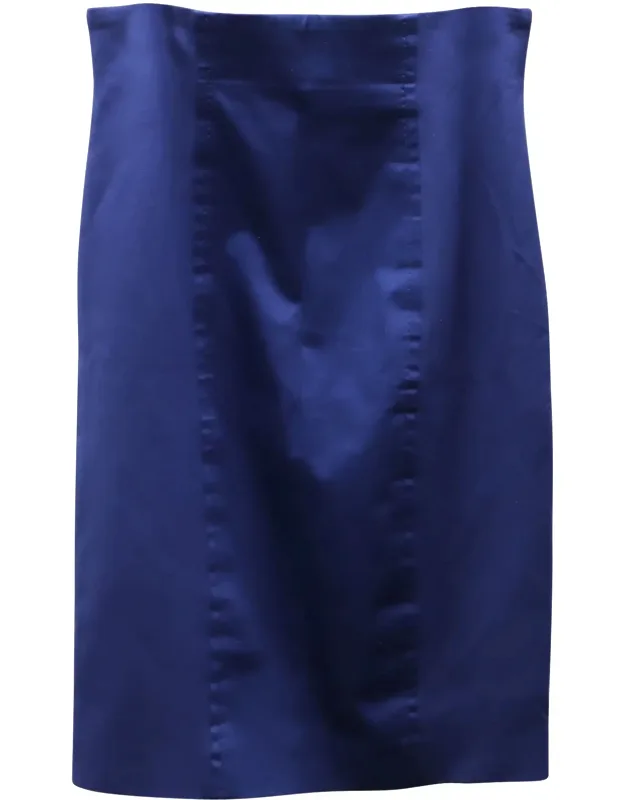Escada Pencil Skirt With Flattering Silhouette And Zip Closure