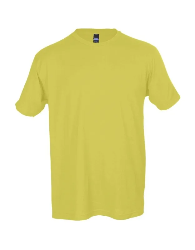Fine Jersey T-shirt - Pre-shrunk 100% Ringspun Cotton, Double-needle Stitching