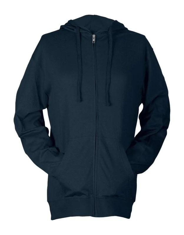 Beach Full-zip Hooded Long Sleeve T-shirt