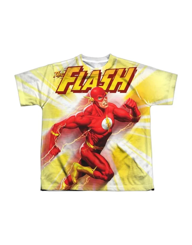 Justice League Of America Motion Blur Short Sleeve Poly Crew Tee - Stylish For Everyday Wear