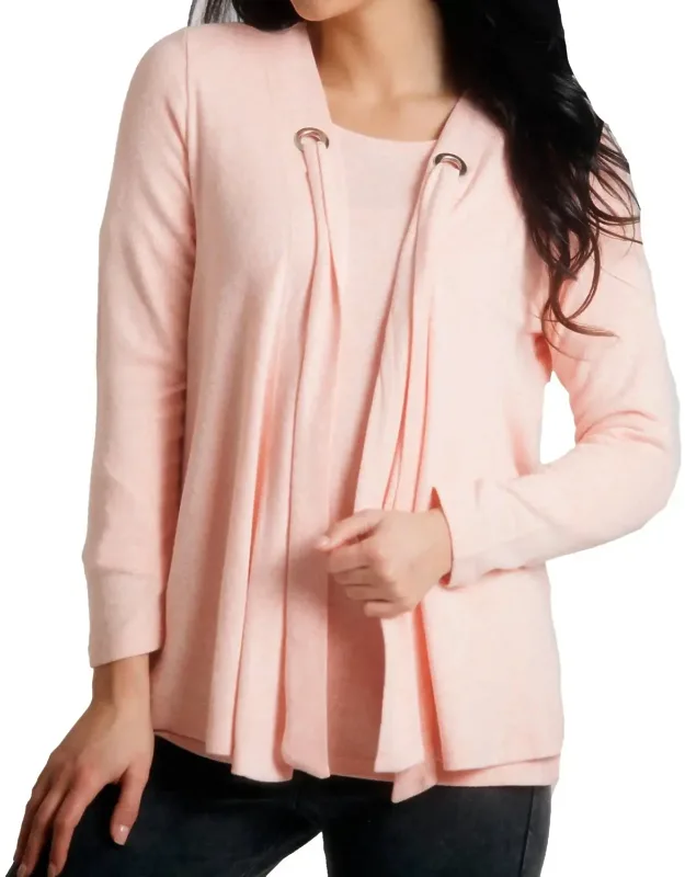 Grommet Open Cardigan