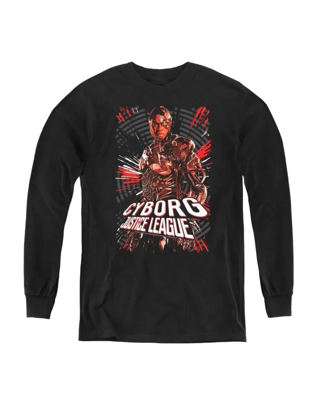 Justice League Movie Cyborg Long Sleeve T-shirt