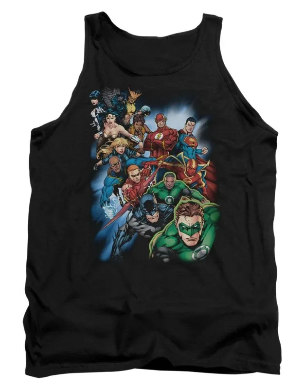 Justice League Of America Heroes Unite Tank Top - 100% Pre-shrunk Cotton