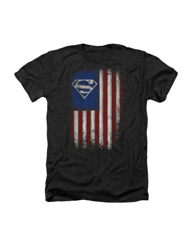 Superman Old Glory Shield Tee