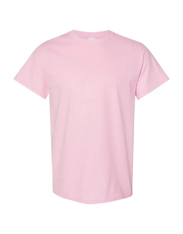 Gildan Heavy Cotton Short-sleeved T-shirt, Crew Neck, Ribbed