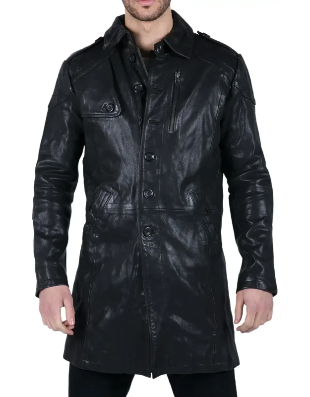 Leather Trench Coat