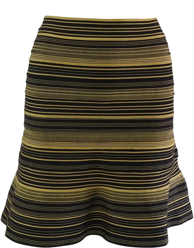 Banded Flare Skirt