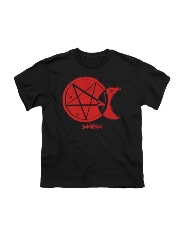 Chilling Adventures Of Sabrina Dark Moon Short Sleeve Youth Tee Stylish Everyday Wear