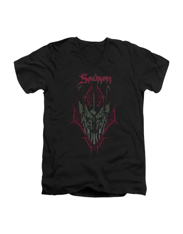 Hobbit Evils Helm Short Sleeve V Neck Premium Cotton T-shirt