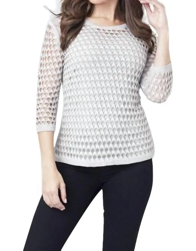 Open Stitch Pullover