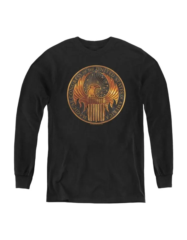 Fantastic Beasts Magical Congress Crest Long Sleeve Tee