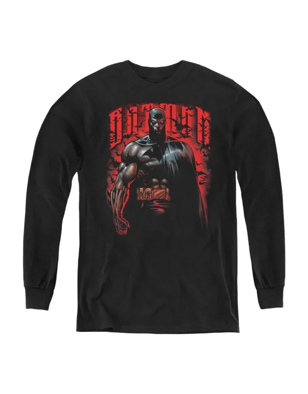 Batman Red Knight Youth Long Sleeve Tee, Stylish, Easy To Wear