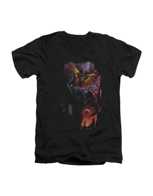 Batman & Robin Short Sleeve V Neck T-shirt