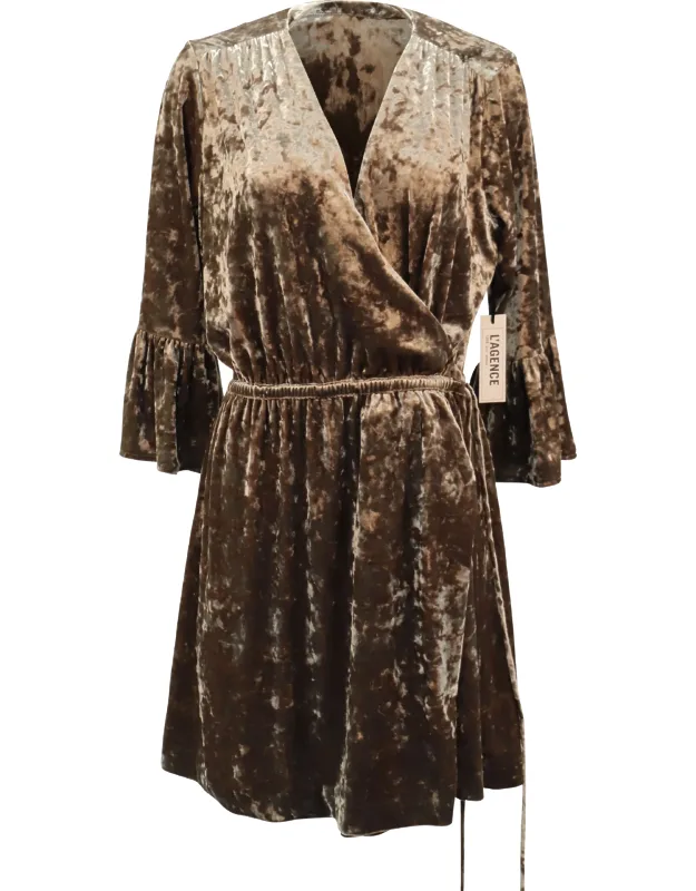 Riley Wrap Velvet Dress