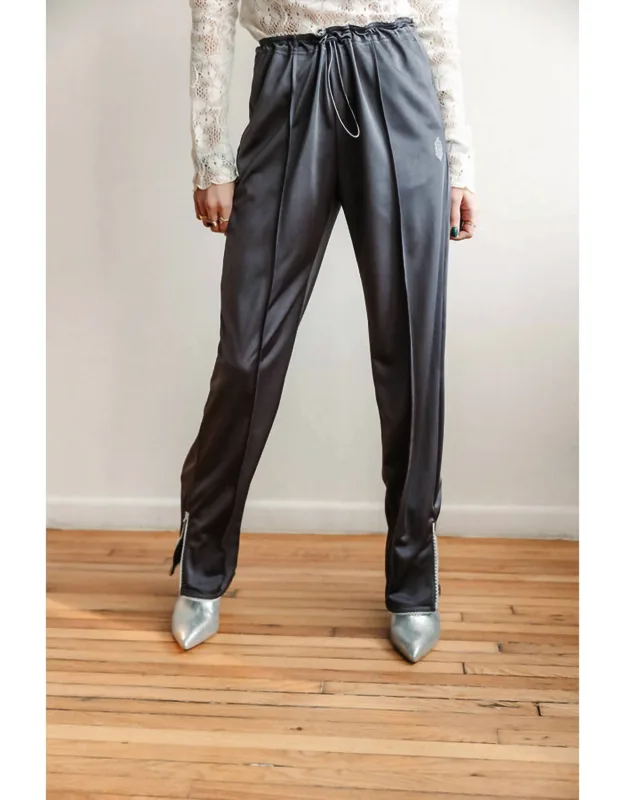 Roll With It Pants - Mid-rise Relaxed Fit, Pull-on Closure