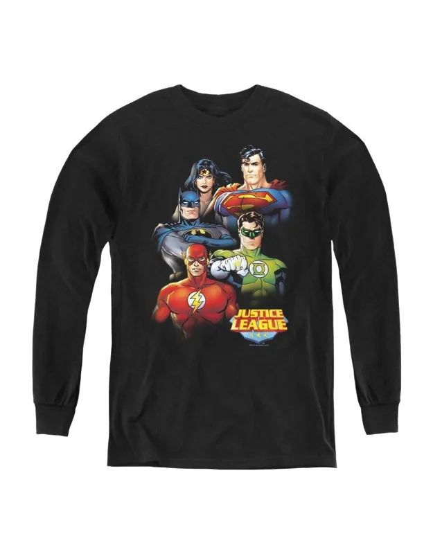 Justice League Of America Group Portrait Long Sleeve Tee